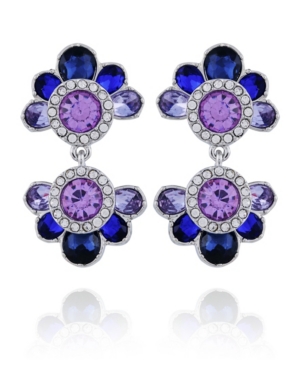T Tahari Women's Winter Bloom Clip Statement Earring