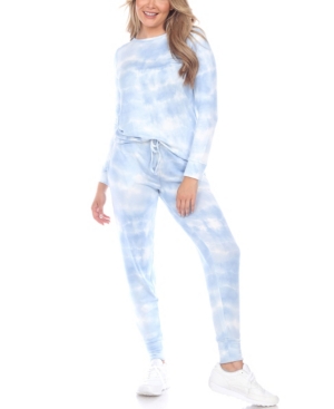 Shop White Mark Women's 2pc Loungewear Set In Blue