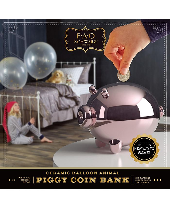 fao schwarz balloon animal coin bank