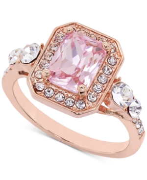 image of Charter Club Emerald-Crystal Halo Ring, Created for Macy-s