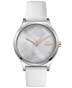image of Lacoste Women-s Nikita Gray Leather Strap Watch 38mm