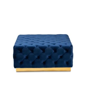 Verene Glam and Luxe Square Cocktail Ottoman