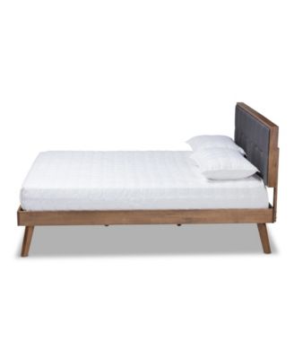 Alke Mid-Century Modern Queen Size Platform Bed
