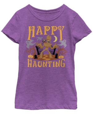 Big Girls Marvel Happy Haunting Groot Short Sleeve T-shirt