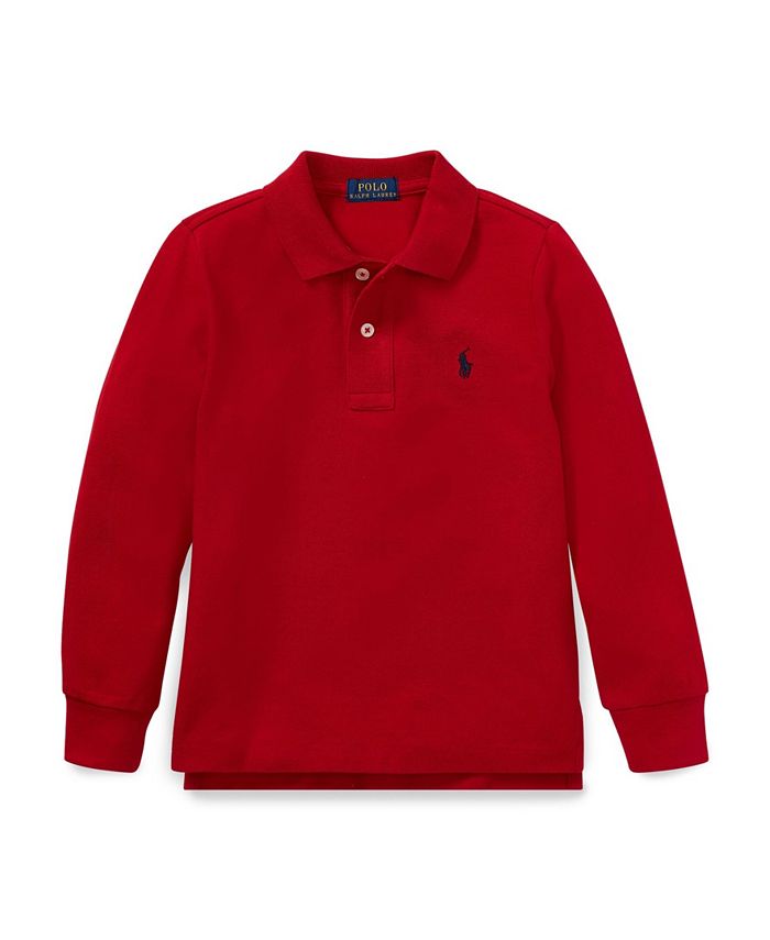 Polo Ralph Lauren Toddler Boys Mesh Longsleeve Polo Shirt Macy's