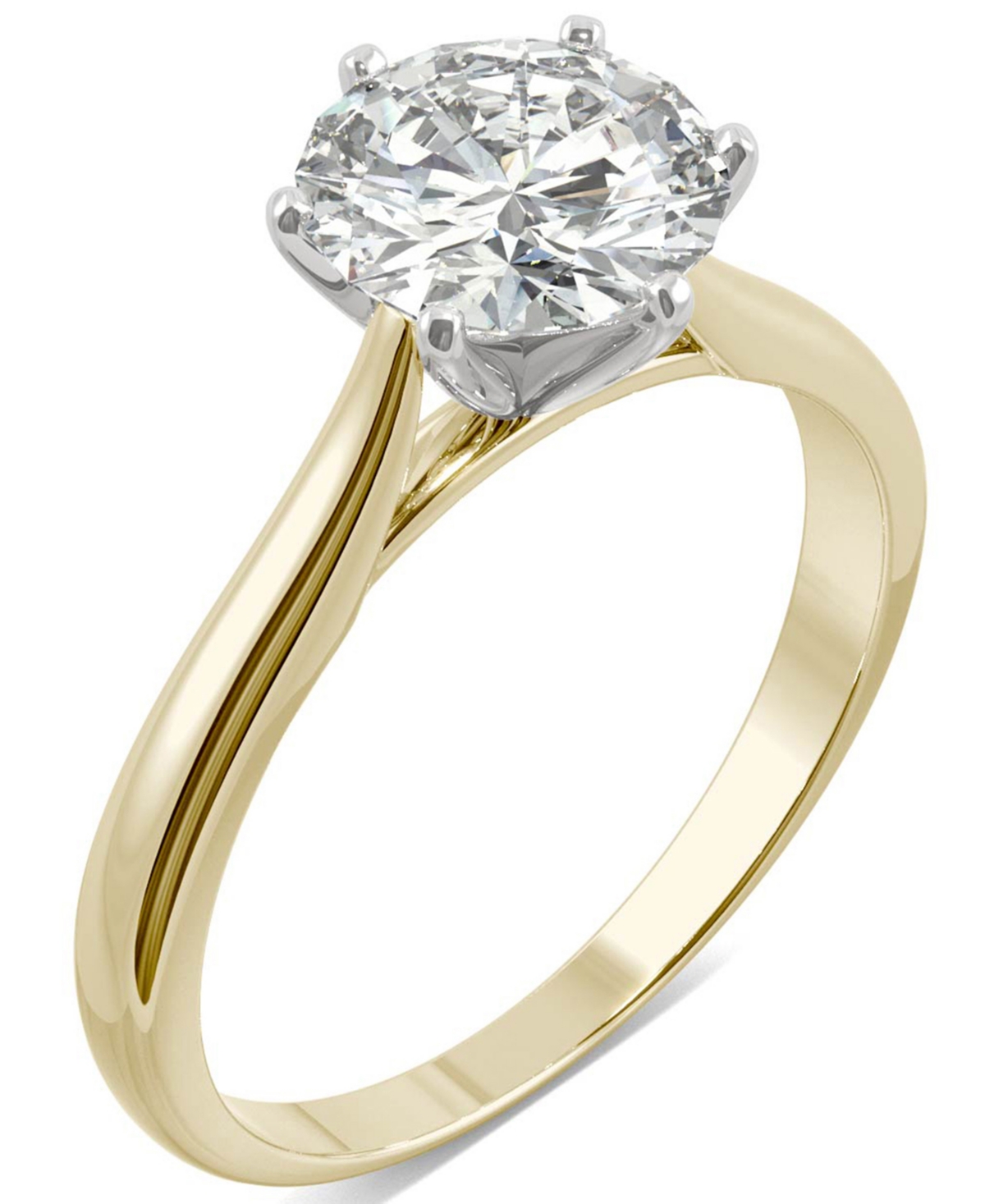 Charles & Colvard Moissanite Solitaire Engagement Ring 1-1/2 ct. t.w. Diamond Equivalent in 14k White Gold or 14k Yellow Gold