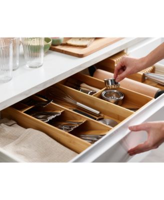 DrawerStore™ Bamboo Cutlery, Utensil & Gadget Organizer