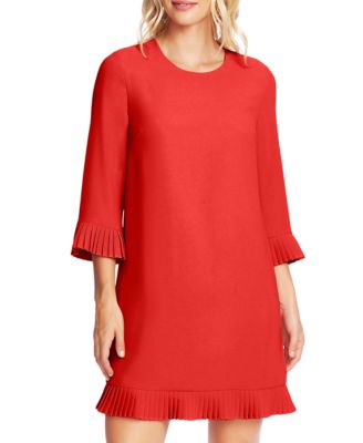 cece ruffled crepe dress