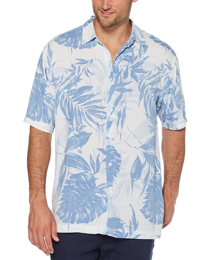 Cubavera Men's Palm Frond-Print Shirt - Macy's