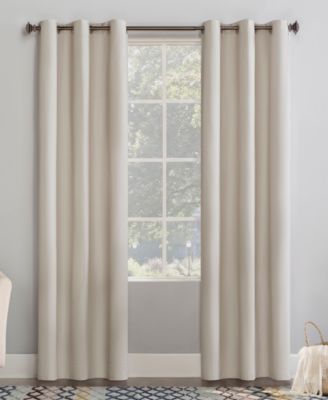 Lindstrom Textured Draft Shield Fleece Insulated Room Darkening Grommet Curtain Panel