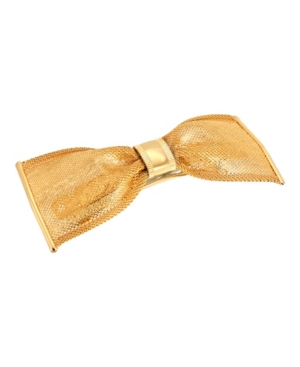 image of Women-s Gold-Tone Bow Hair Barrette