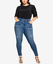 City Chic Blue Jeans For Women - Macy's