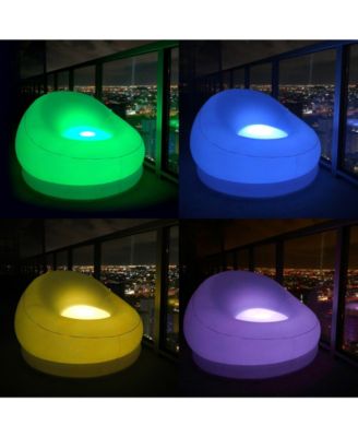 PoolCandy AirCandy Illuminated LED Chair For Indoors And Outdoors - Macy's