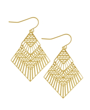 image of Kite Drop Earring in Fine Silver Plate