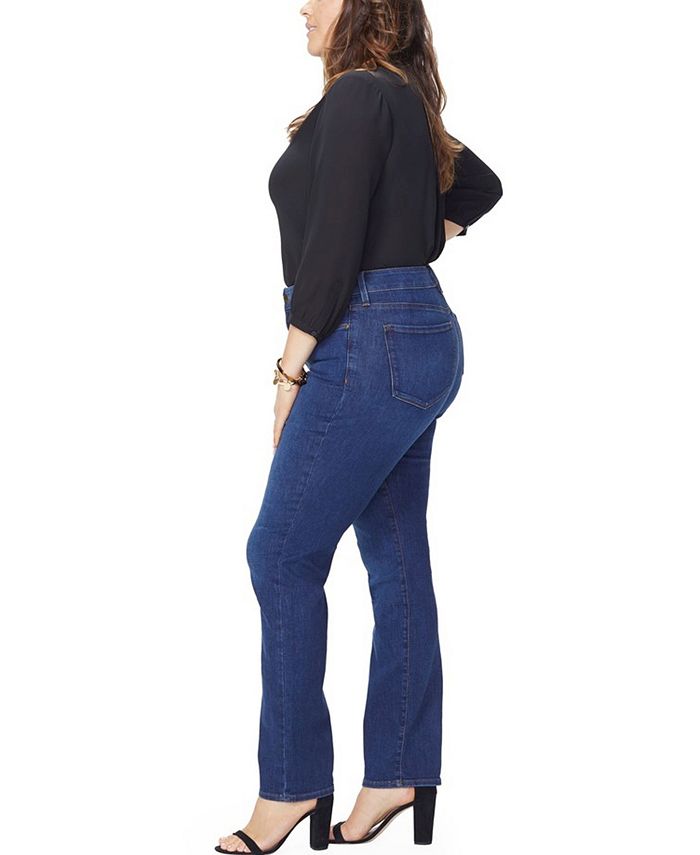 NYDJ Plus Size Marilyn Straight Leg Jeans - Macy's