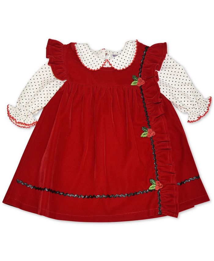 Blueberi Boulevard Baby Girls Velveteen Jumper Set Macy's