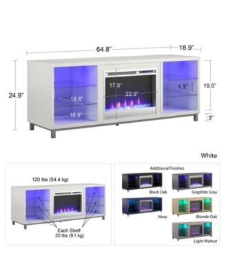 Norton Deluxe Fireplace TV Stand For TVs Up To 70"