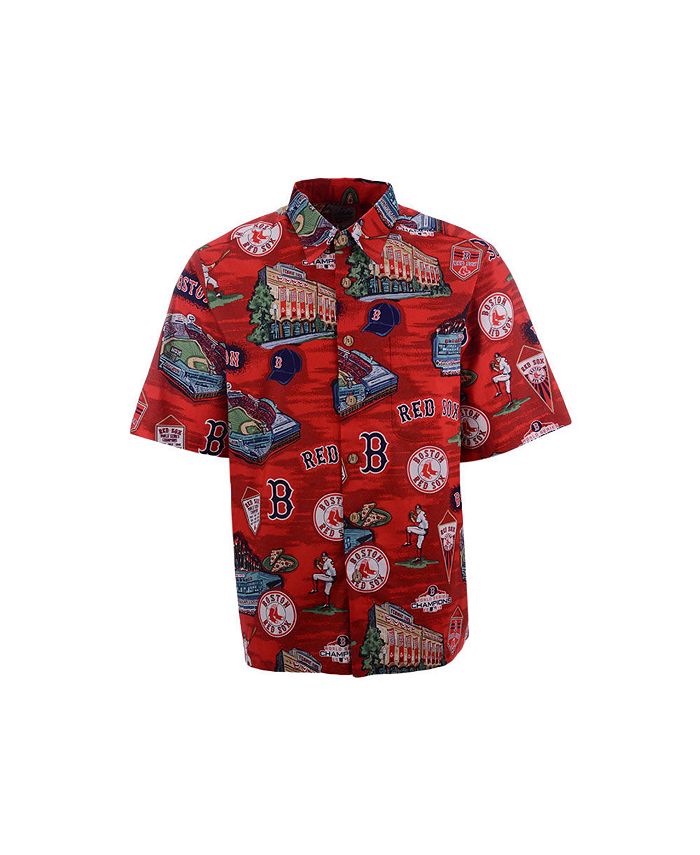 Lids Authentic MLB Apparel Boston Red Sox MLB Men's Scenic Print Short  Sleeve Shirt - Macy's