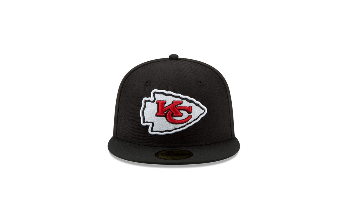 Shop New Era Kansas City Chiefs Team Color Basic 59fifty Cap In Black