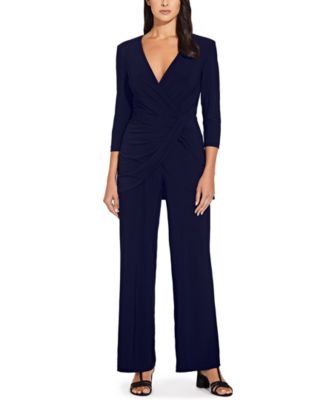 adrianna papell off the shoulder lace jumpsuit