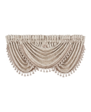 J Queen New York Trinity Waterfall Window Valance Bedding In Champagne
