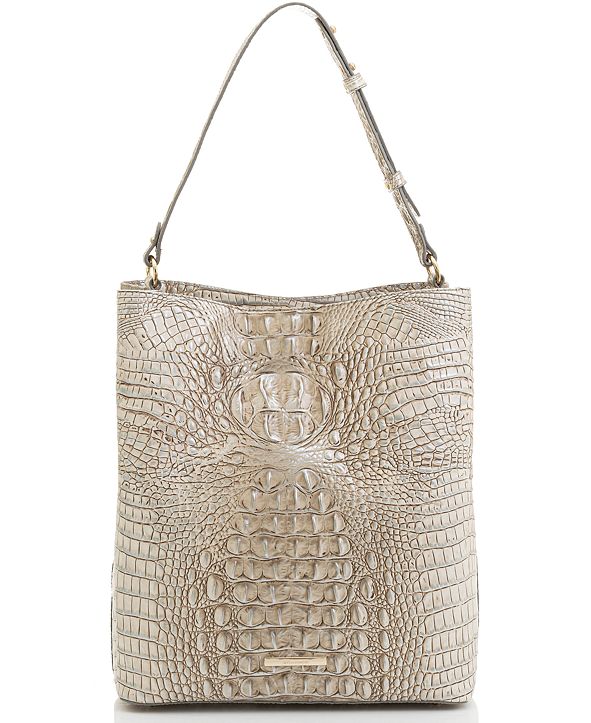 Brahmin Amelia Melbourne Embossed Leather Bucket Bag & Reviews Women
