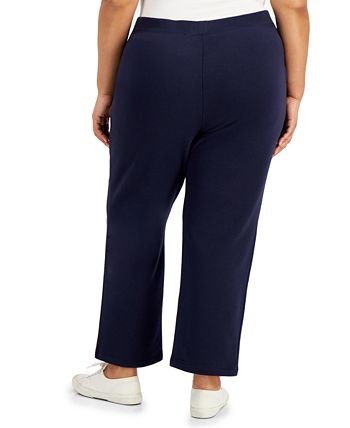 Karen Scott Plus Size Fleece Pants, Created for Macy's - Macy's
