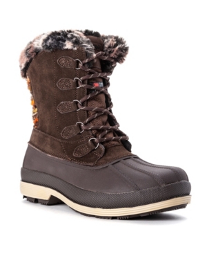 Propet Women's Lumi Tall Lace Water Resistant Cold Weather Boots Women's Shoes