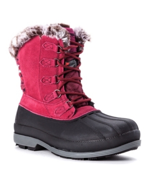 Propet Women's Lumi Tall Lace Water Resistant Cold Weather Boots Women's Shoes