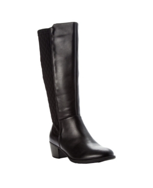 image of Propet Women-s Talise Leather Wide Calf Tall Boots Women-s Shoes