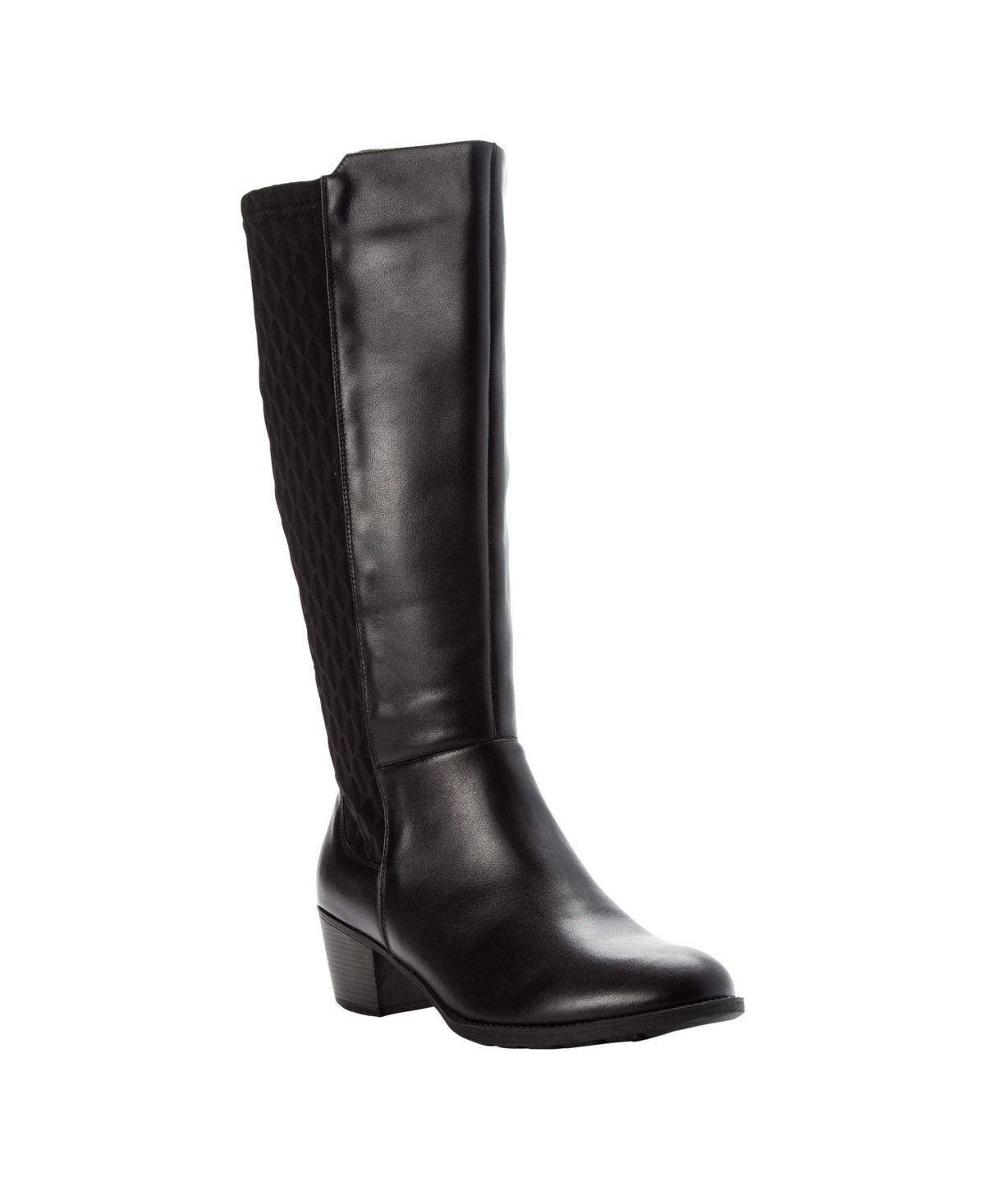 Women's Talise Leather Wide Calf Tall Boots - Black