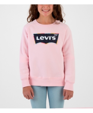 Girl Levi's Batwing Chenille Crewneck Sweatshirt