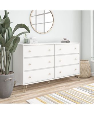 Novogratz Collection Novogratz Finley 6 Drawer Dresser