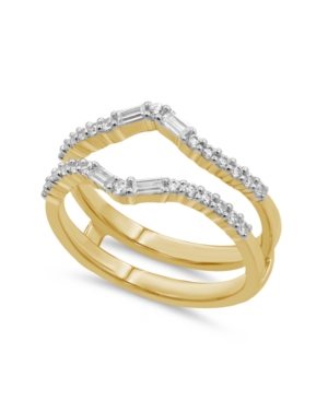 image of Diamond Enhancer Ring Guard (3/8 ct. t.w.) in 14K White or Yellow Gold