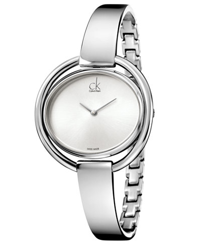 Calvin Klein Women's Swiss Impetuous Stainless Steel Bracelet Watch 40mm K4F2N116