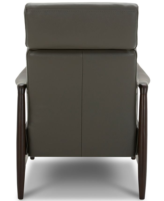 Furniture CLOSEOUT! Jazlo Leather Push Back Recliner, Created for Macy