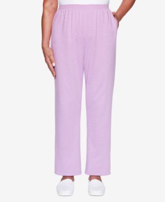 purple plus size pants
