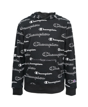 All Over Print Shadow Script Big Boys Hoodie
