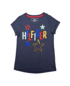 image of Tommy Hilfiger Big Girl-s Flip Sequin Tee