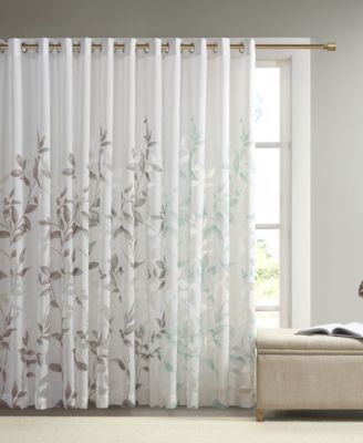 Madison Park Cecily Burnout Printed Window Panel, 50" W x 84" L