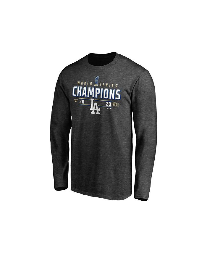 Los Angeles Dodgers Fanatics Branded Youth 2020 World Series Champions  Locker Room T-Shirt - Heather Charcoal