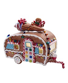 8.4" Battery Operated Light-Up Gingerbread Food Truck