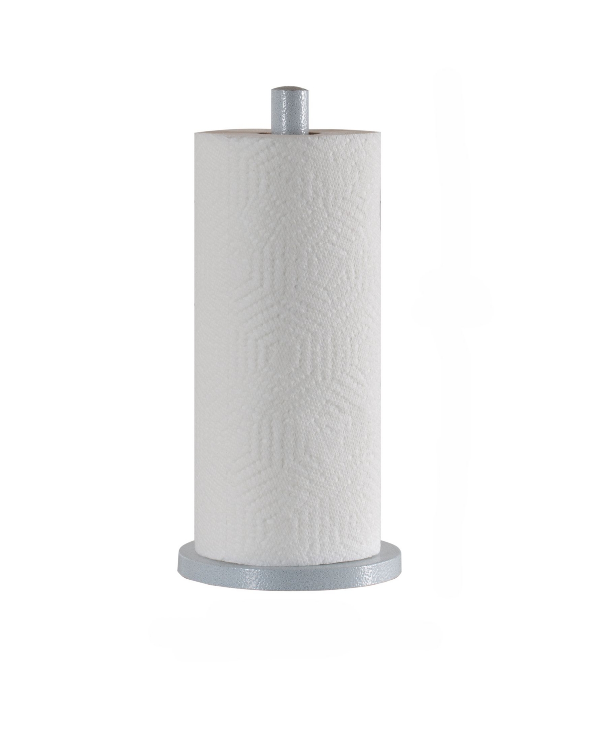 Laura Ashley Speckled Paper Towel Holder In Light Gray