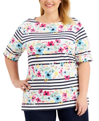 macy's women's plus size blouses