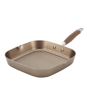 Anolon Advanced Hard Anodized Nonstick 11" Deep Square Grill Pan In Umber