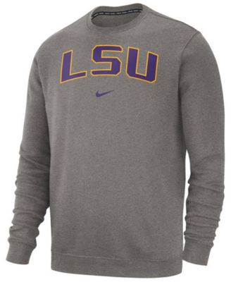 Nike - LSU Tigers Men's Cotton Club Crew Neck Sweatshirt