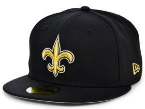 Shop New Era New Orleans Saints Team Color Basic 59fifty Cap In Black