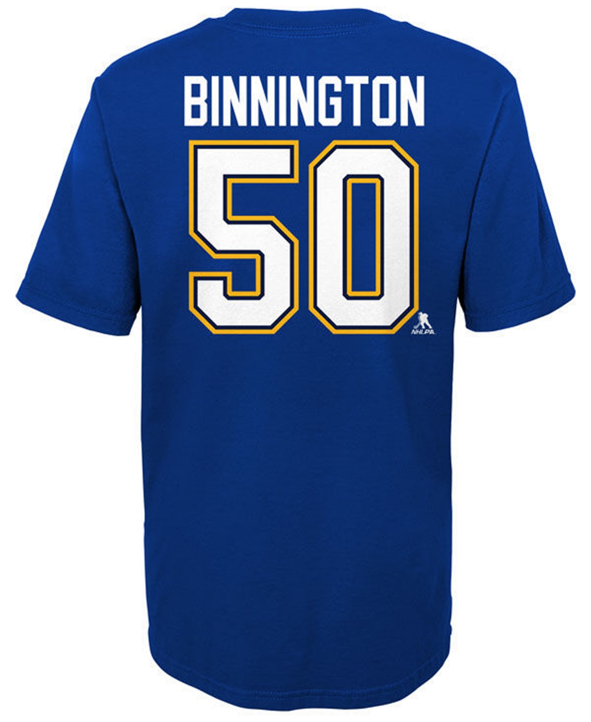 Outerstuff St. Louis Blues Big Boys and Girls Player T-shirt - Jordan Binnington