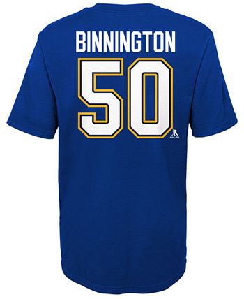 Outerstuff - St. Louis Blues Youth Player T-Shirt Jordan Binnington