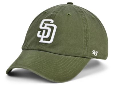 '47 Brand - San Diego Padres Olive White CLEAN UP Cap